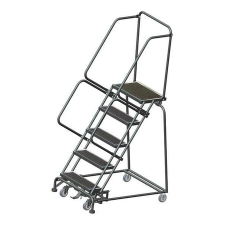 83 in H Steel Rolling Ladder, 5 Steps, 450 lb Load Capacity MPN:WA053214R