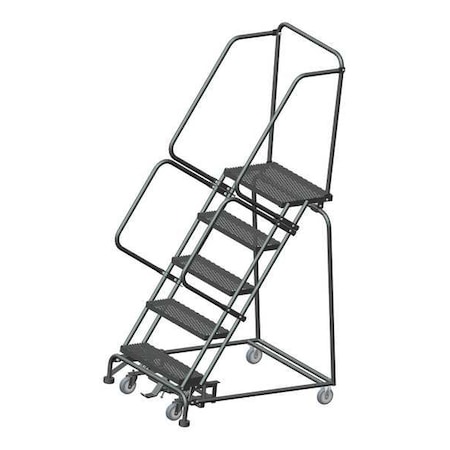 83 in H Steel Rolling Ladder, 5 Steps, 450 lb Load Capacity MPN:WA053214X