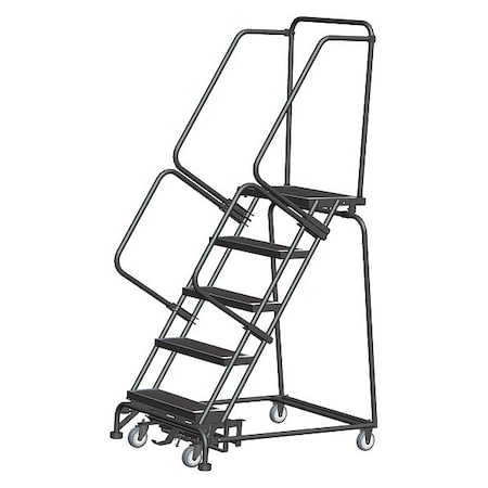 83 in H Steel Rolling Ladder, 5 Steps, 450 lb Load Capacity MPN:WA053214XSU