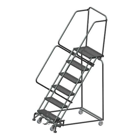 93 in H Steel Rolling Ladder, 6 Steps, 450 lb Load Capacity MPN:WA063214X