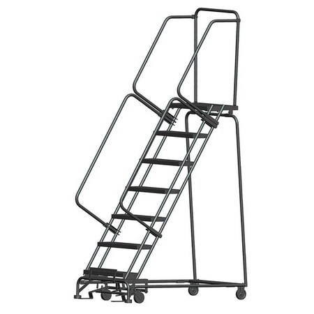 103 in H Steel Rolling Ladder, 7 Steps, 450 lb Load Capacity MPN:WA073214X