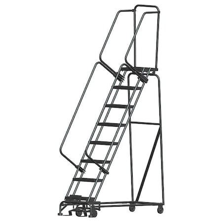 113 in H Steel Rolling Ladder, 8 Steps, 450 lb Load Capacity MPN:WA082414X