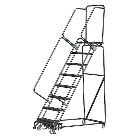 113 in H Steel Rolling Ladder, 8 Steps, 450 lb Load Capacity MPN:WA083214GSU