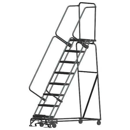 113 in H Steel Rolling Ladder, 8 Steps, 450 lb Load Capacity MPN:WA083214X