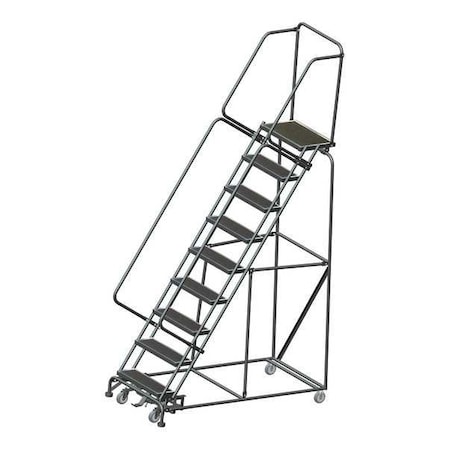 123 in H Steel Rolling Ladder, 9 Steps, 450 lb Load Capacity MPN:WA093214R