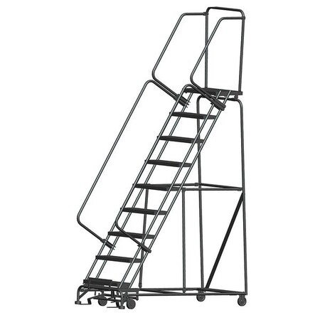 123 in H Steel Rolling Ladder, 9 Steps, 450 lb Load Capacity MPN:WA093214X