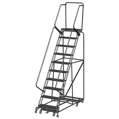 133 in H Steel Rolling Ladder, 10 Steps, 450 lb Load Capacity MPN:WA103214P