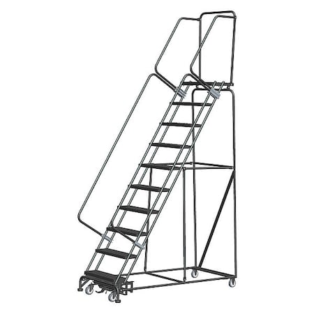 133 in H Steel Rolling Ladder, 10 Steps, 450 lb Load Capacity MPN:WA103214PSU