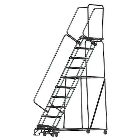 133 in H Steel Rolling Ladder, 10 Steps, 450 lb Load Capacity MPN:WA103214X