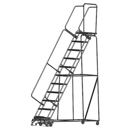143 in H Steel Rolling Ladder, 11 Steps, 450 lb Load Capacity MPN:WA113214X