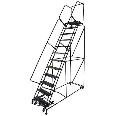 153 in H Steel Rolling Ladder, 12 Steps, 450 lb Load Capacity MPN:WA123221XSU
