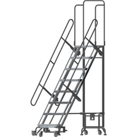 Ballymore Foldable Hybrid Rolling Ladder W/ Docking Station 8 Steps 12