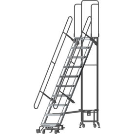 Ballymore Foldable Hybrid Rolling Ladder W/ Docking Station 10 Steps 12