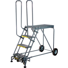 3 Step Steel Climbing Stock Picking Ladder 600 lb. Capacity - RLS3 RLS3