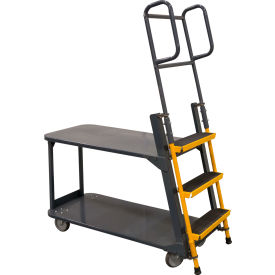 Ballymore Steel Stockpicker Cart w/2 Shelves 1000 lb. Capacity 51