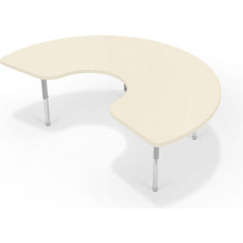MooreCo™ Hierarchy Activity Kidney Table Neutral Weft Matching Edge 66682-V-5875-5875