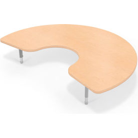 MooreCo™ Hierarchy Activity Kidney Table Youth Height Fusion Maple Matching Edge 66682K-V-7909-7909