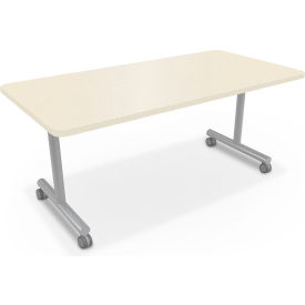 Mooreco™ Inklud® Flip Top Training Table T-Leg Rectangle 60