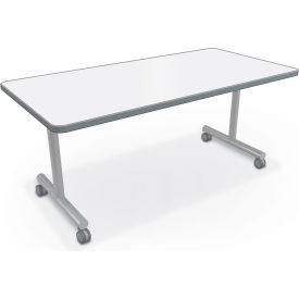 Mooreco™ Inklud® Multipurpose Training Table Porcelain Steel T-Leg Rectangle 60