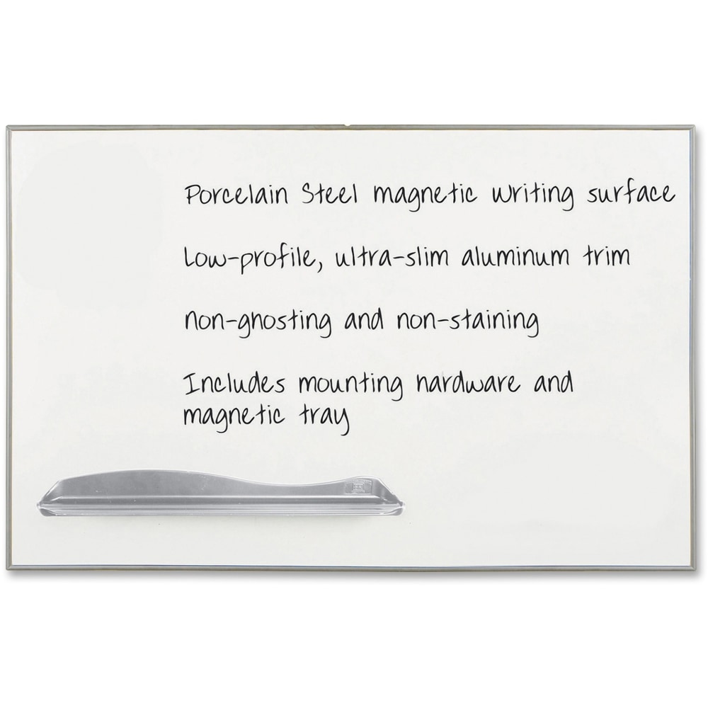 Balt Best Rite Low-Profile Porcelain Dry-Erase Whiteboard, 72in x 48in, Aluminum Frame With Silver Finish MPN:2029G
