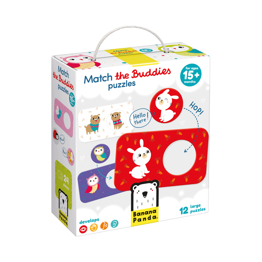 Banana Panda Match The Buddies Puzzles, 12 Puzzles, 15+ Months MPN:BPN49030