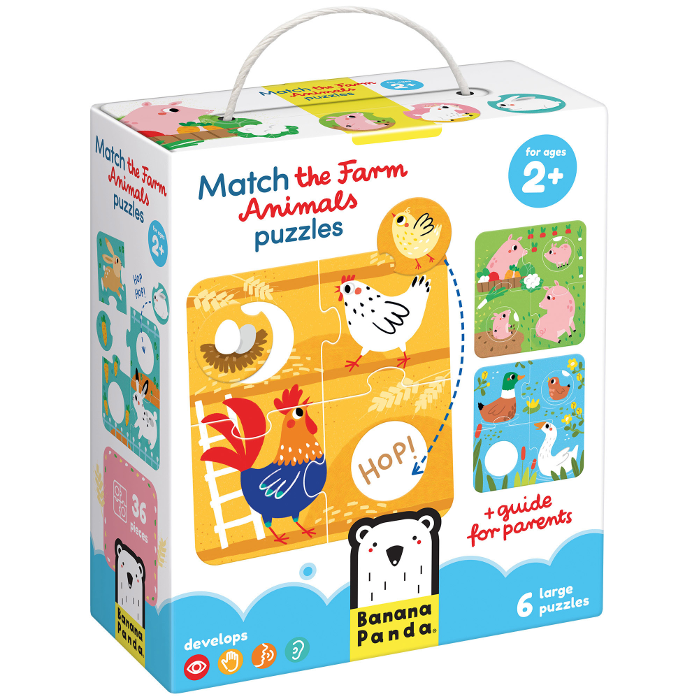 Banana Panda Match The Farm Animals Puzzles, Age 2+ MPN:BPN49168