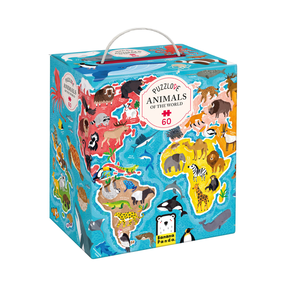 Banana Panda Puzzlove, Animals Of The World, Ages 4+ MPN:BPN49217