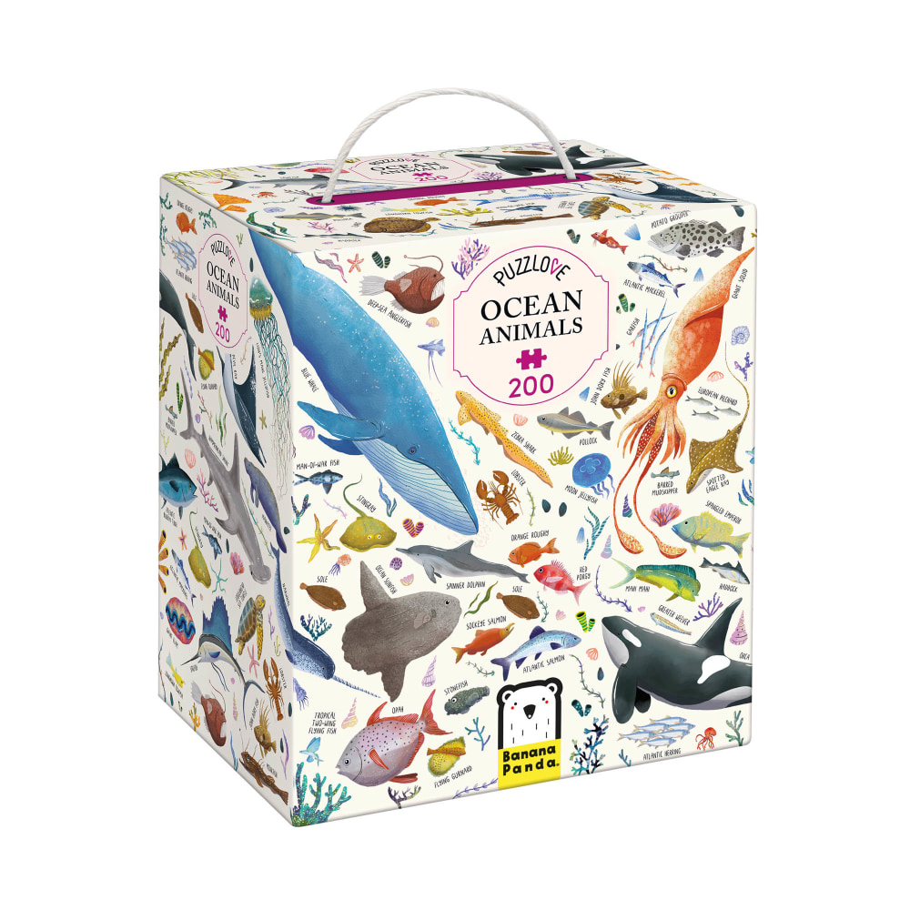 Banana Panda Puzzlove, Ocean Animals, Ages 7+ MPN:BPN49258