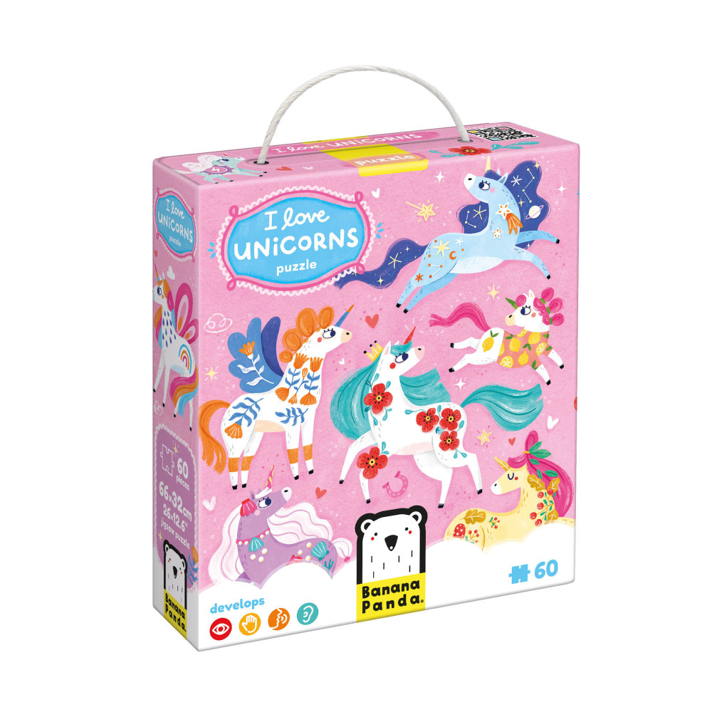 Banana Panda I Love Puzzle, Unicorns, Ages 4+ MPN:BPN49264