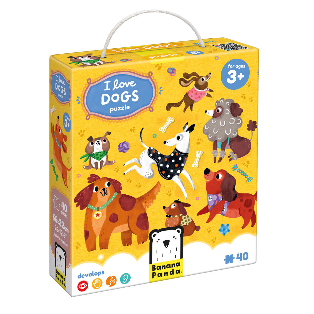 Banana Panda I Love Puzzle, Dogs, Ages 3+ MPN:BPN49287