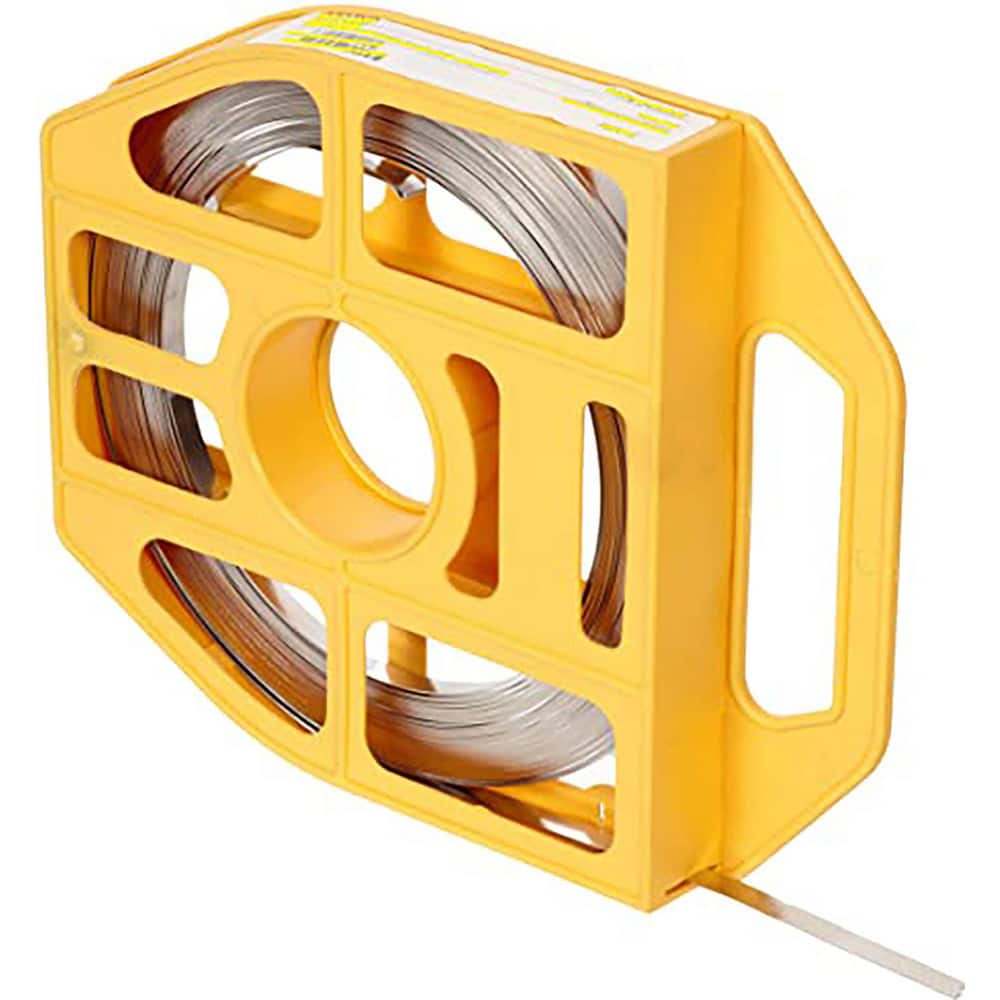 Band Clamps; Clamp Type: Banding Strap Roll; Material: Stainless Steel; Number of Pieces: 1; Material Grade: 201; Includes: Yellow Tote 100™/Roll; System Of Measurement: Decimal Inch MPN:C203Y9