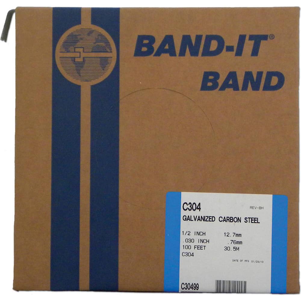 Band Clamps; Clamp Type: All Purpose Band; Material: Galvanized Carbon Steel; Number of Pieces: 1; Includes: 100™/Roll; System Of Measurement: Decimal Inch; UNSPSC Code: 23152200 MPN:C30499