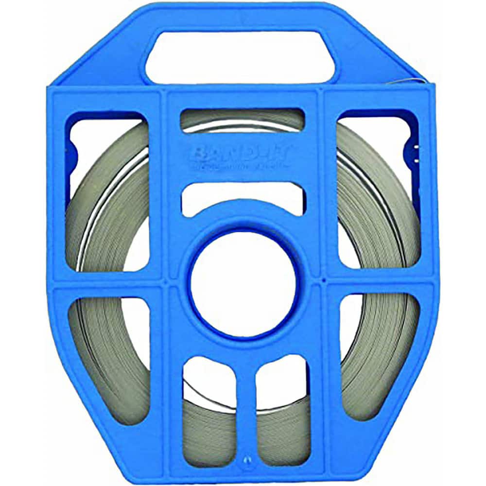 Band Clamps; Clamp Type: Banding; Material: Stainless Steel; Number of Pieces: 1; Material Grade: 316; Includes: Blue Tote 100™/Roll; System Of Measurement: Decimal Inch MPN:C404B9