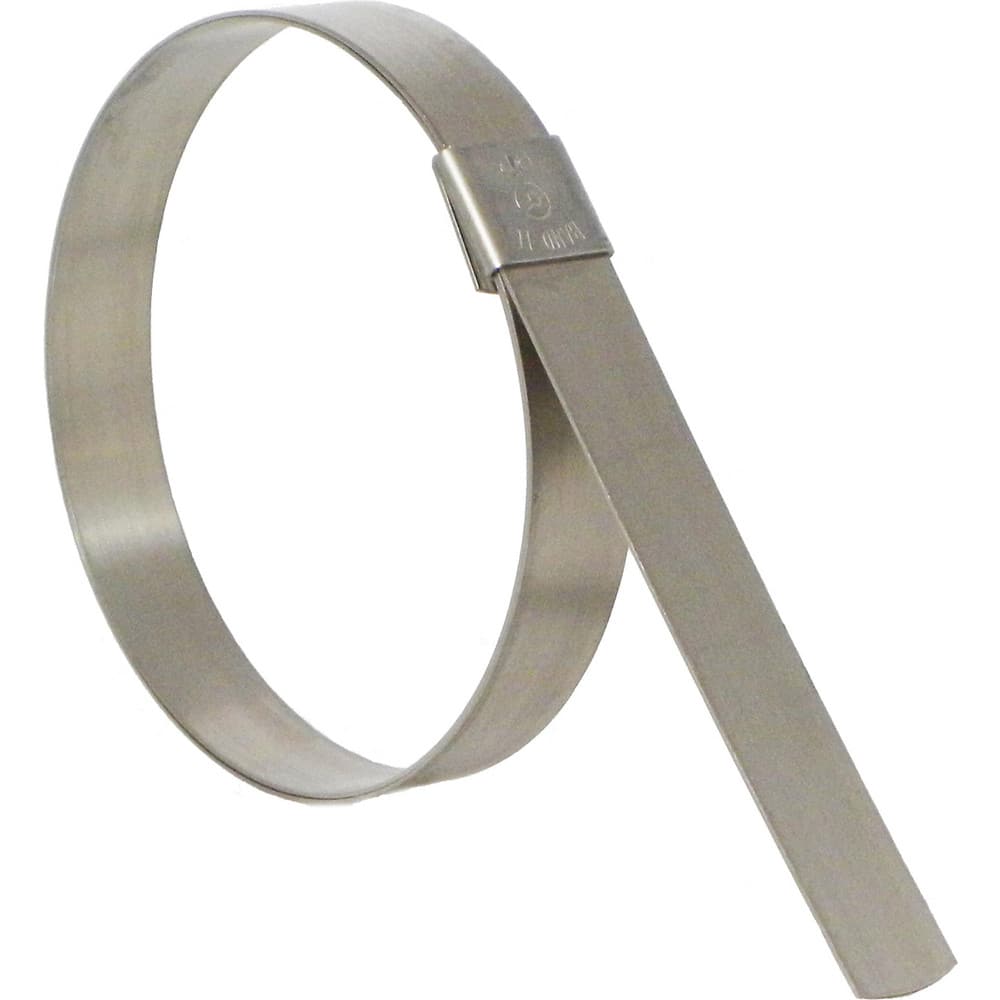 Band Clamps; Clamp Type: Banding w/Center Punch Clip; Minimum Diameter (Decimal Inch): 4.5000; Minimum Diameter (Fractional Inch): 4-1/2; Material: Stainless Steel; Number of Pieces: 25; Material Grade: 201 MPN:CP18S9 - Pkg Qty 25