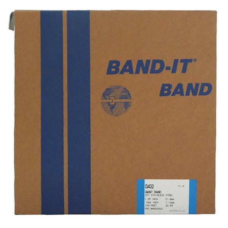 Stainless Steel Band, 5, 500 lb, 100 ft MPN:GRG432