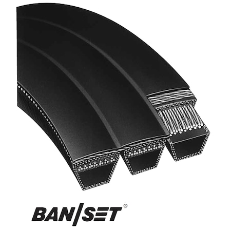5VK750 V-Belt, 75 in Outside Length, 1 55/64 in Top Width, 0.63 in Thickness, 3 Ribs MPN:3-5VK750