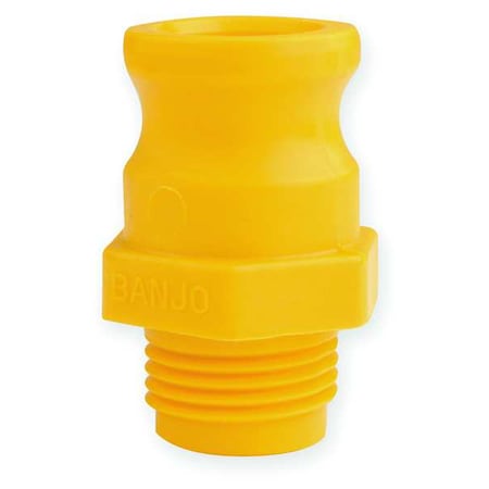 Hose to Cam Lever Adapter, Double Male MPN:GHMT075F