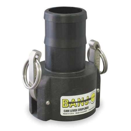 Cam and Groove Coupling, Type C, 3/4 in Coupling, 3/4 in Hose, 2-15/16 in L, Socket, Polypropylene MPN:075C