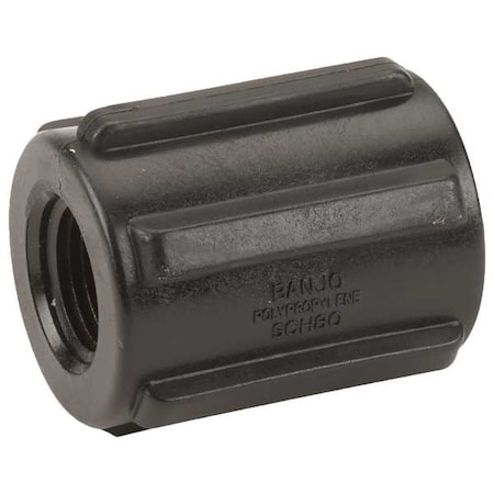 Coupling, Polypropylene, 1/2