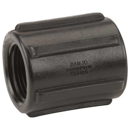 Coupling, Polypropylene, 3/4