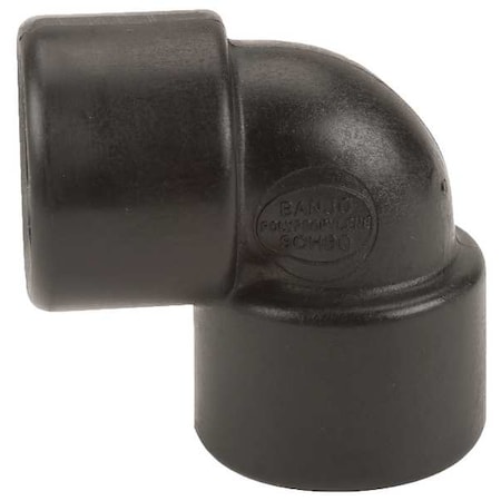 90 Degree Elbow, Polypropylene, 3/4