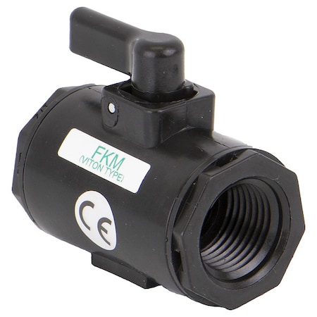 Manual 2-Way Ball Valve, NPT, Polypro MPN:LV050V