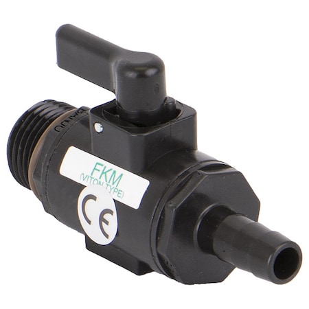Manual 2-Way Ball Valve, NPT, Polypro MPN:LVHB038050MTV