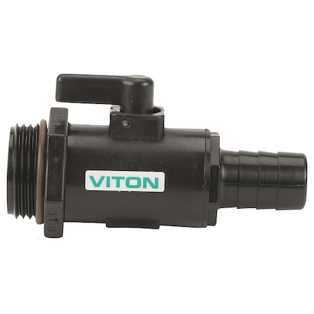 Manual 2-Way Ball Valve, NPT, Polypro MPN:LVHB075100MTV