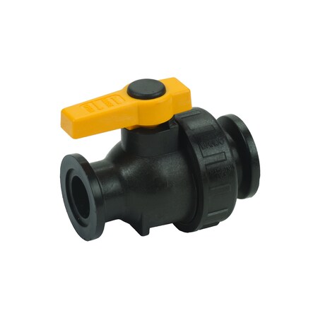 Manual 2-Way Ball Valve, Flanged, Polypro MPN:MSUV100FP