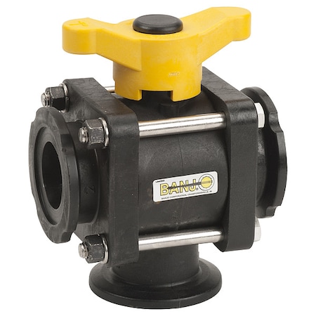 Manual 3-Way Ball Valve, 2