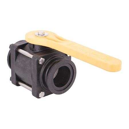 Manual 2-Way Ball Valve, Flange, Polypro MPN:MV220CF