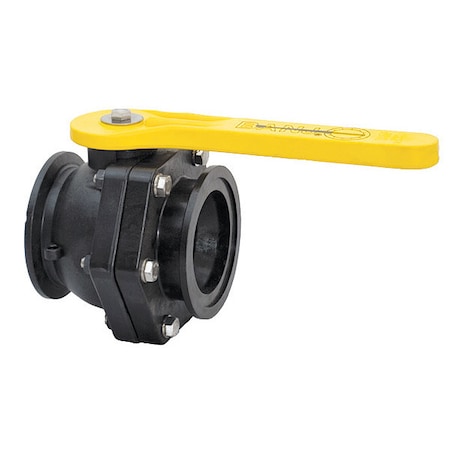 Manual 2-Way Ball Valve, Flange, Polypro MPN:MV300CF