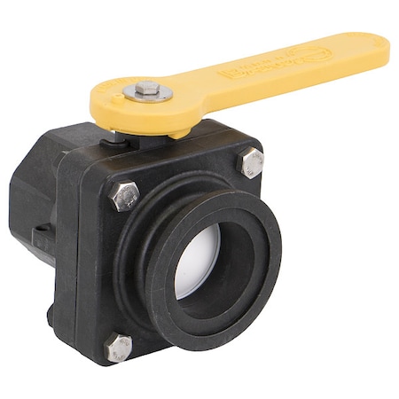 Manual 2-Way Ball Valve, Flange, Polypro MPN:MVS220FP
