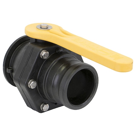 Manual 2-Way Ball Valve, Flange, Polypro MPN:MVSF300